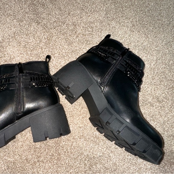 Torrid Chain Ankle Bootie Faux Leather - Picture 3 of 5